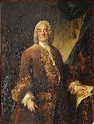 Louis Tocque Portrait of Charles Francois Paul Le Normant de Tournehem oil painting reproduction
